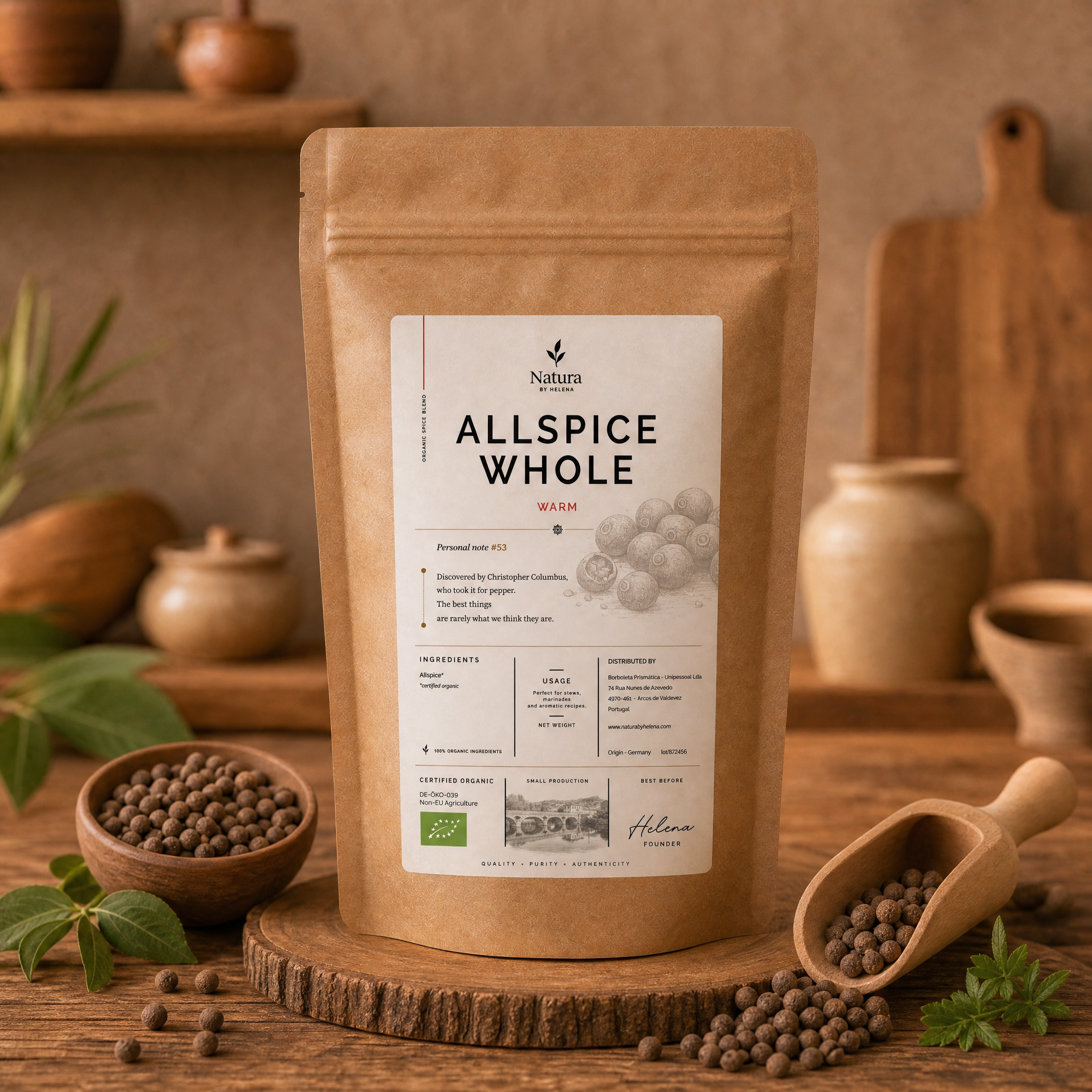 ALLSPICE WHOLE ORGANIC - GUATEMALA - 50111