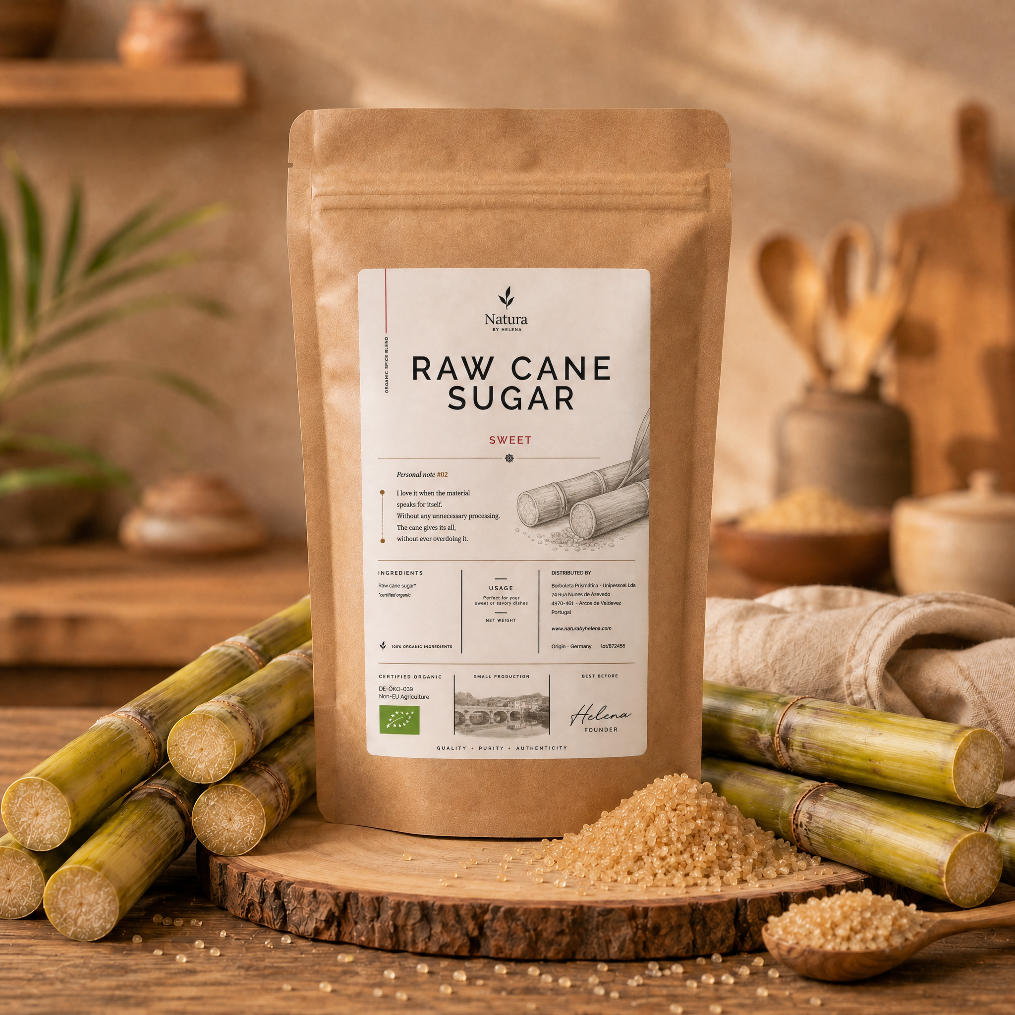RAW CANE SUGAR BIO - COLOMBIA - 50045