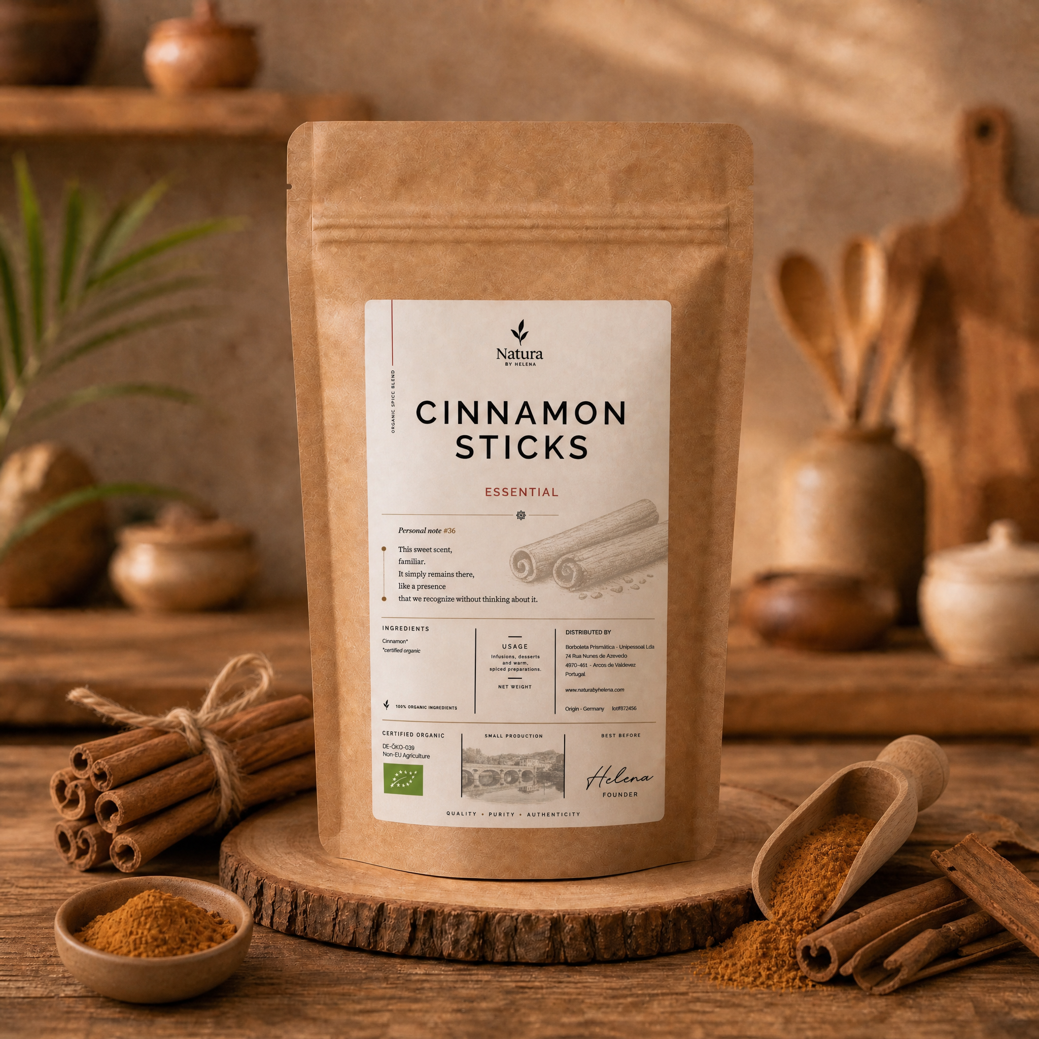 CINNAMON STICKS WHOLE ORGANIC - INDONESIA - 50118
