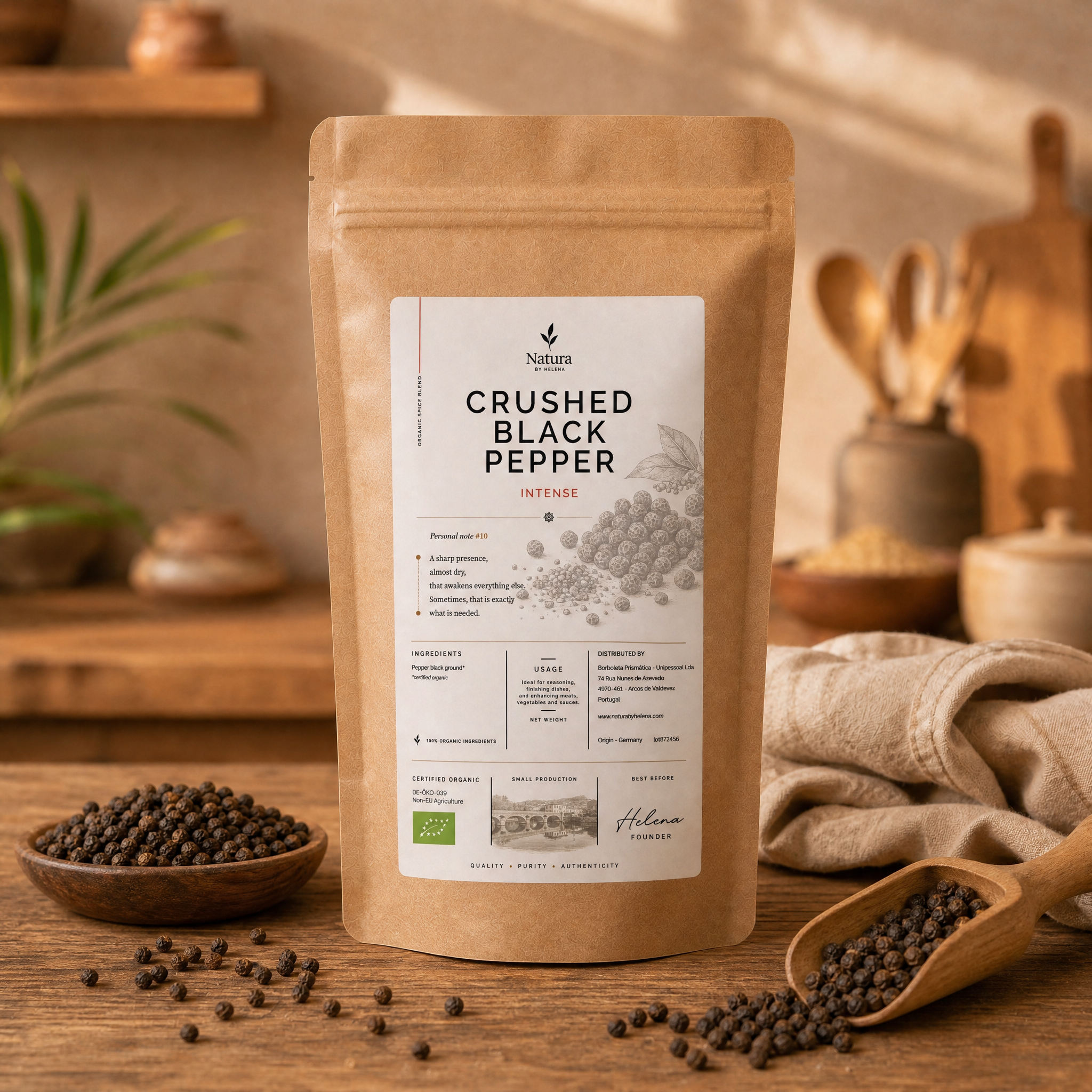 CRUSHED BLACK PEPPER BIO - TANZANIA - 50044