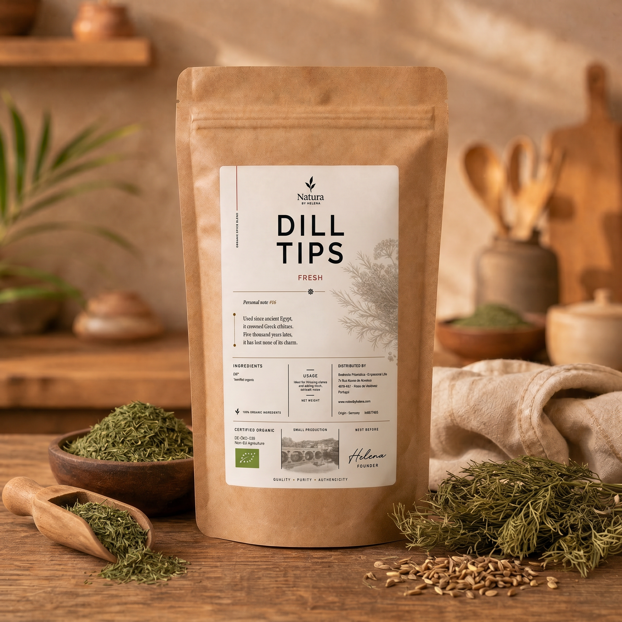 SPICES DILL TIPS ORGANIC - HUGARY - 50098