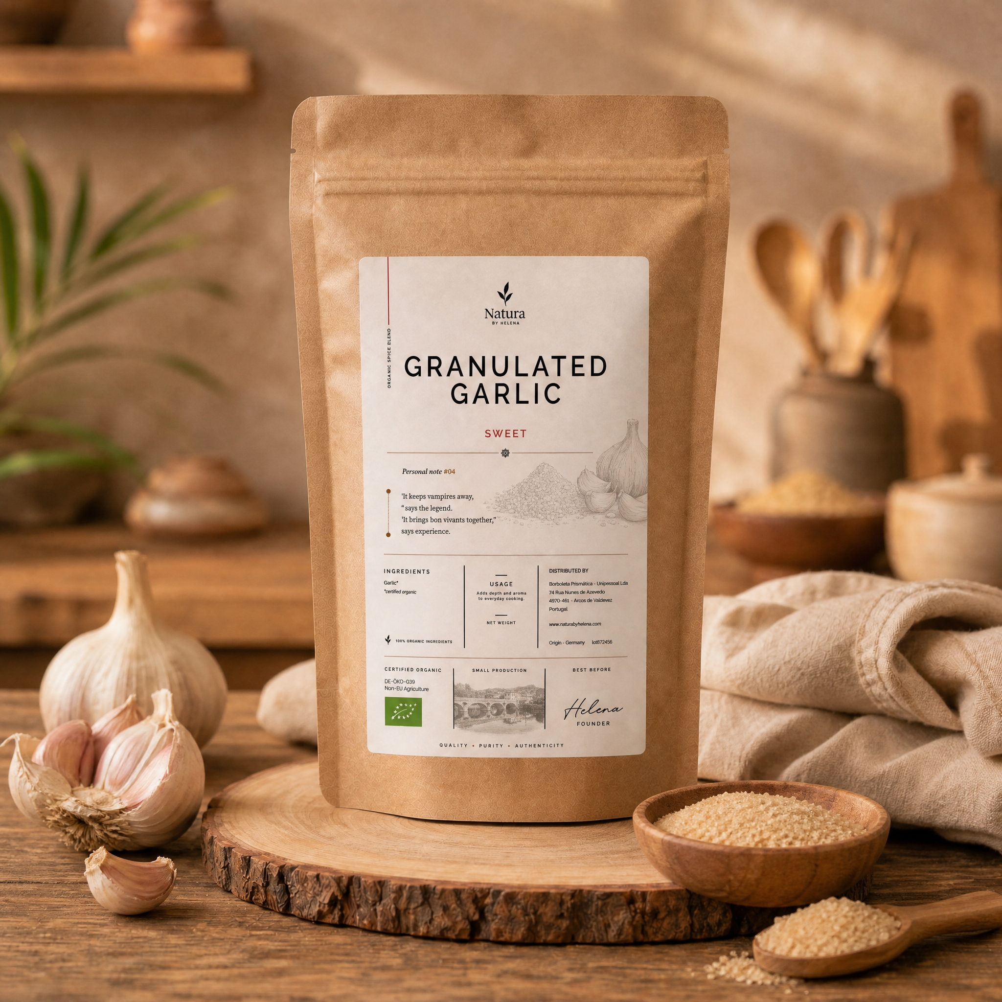 GARLIC GRANULATE ORGANIC - CHINA - 50095