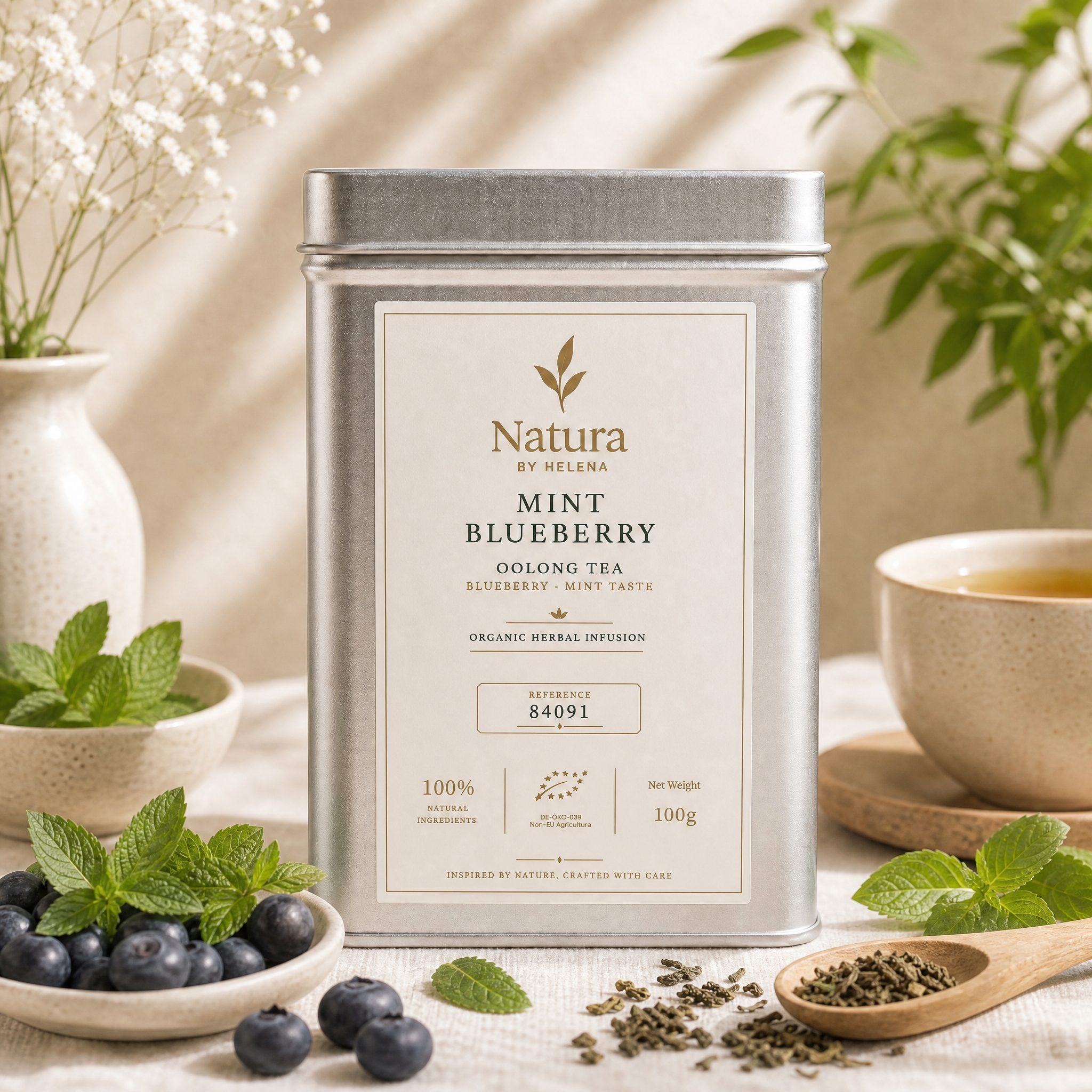 MINT BLUEBERRY ORGANIC - OOLONG FRUIT - GERMANY - 84091