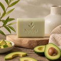 SABONETE NATURAL DE ÓLEO DE ABACATE -  AVOCADO OIL SOAP - 100 gr