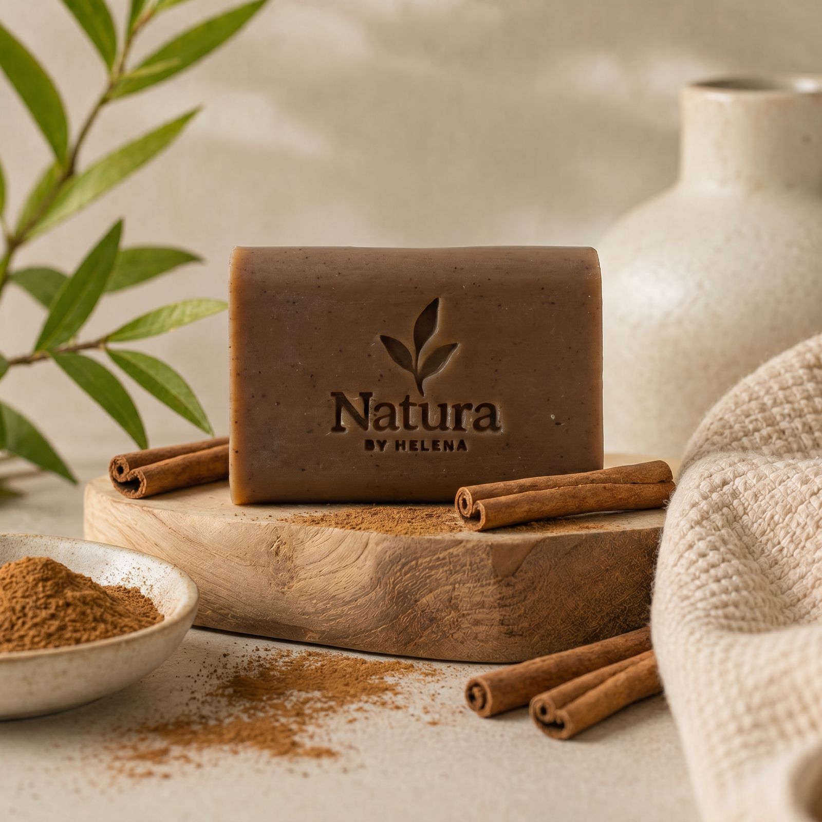SABONETE NATURAL DE CANELA - CINNAMON SOAP