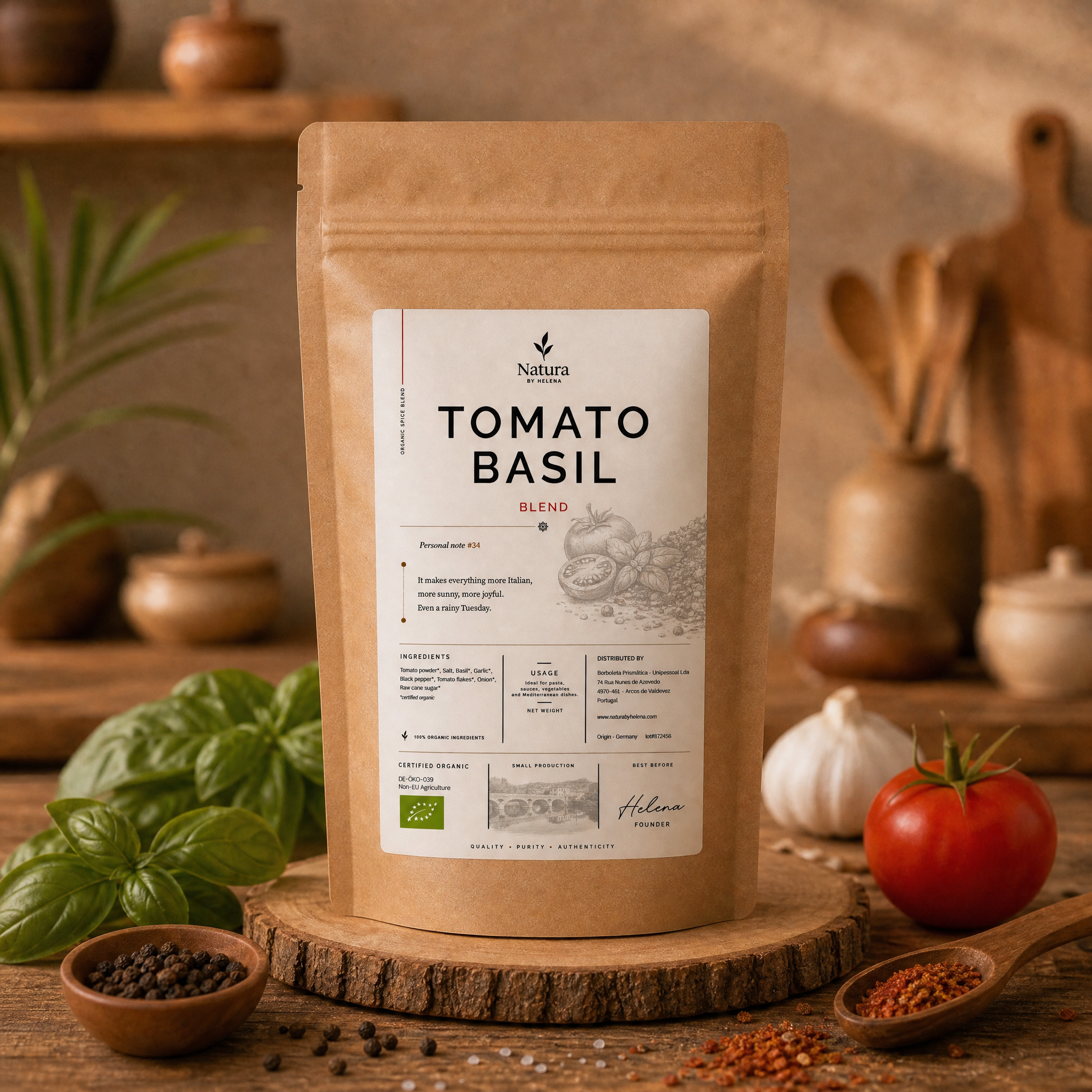 TOMATO BASIL BIO - GERMANY - 50061