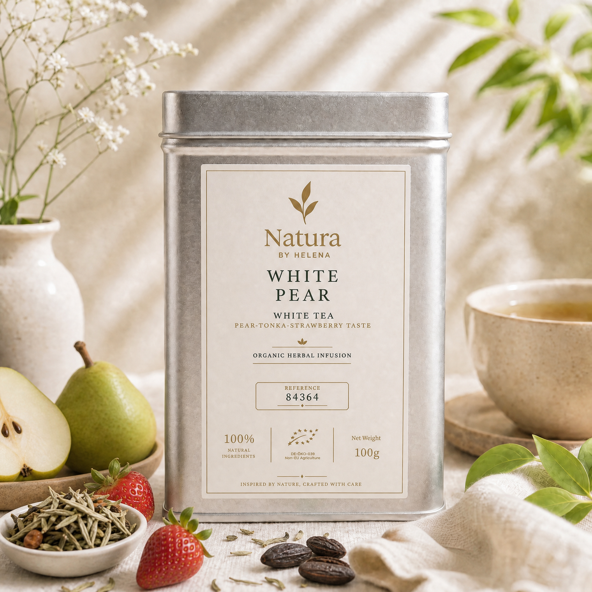 WHITE PEAR ORGANIC - WHITE FRUIT TEA - GERMANY - 84364